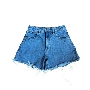 Abrand Women's Blue Jean Shorts